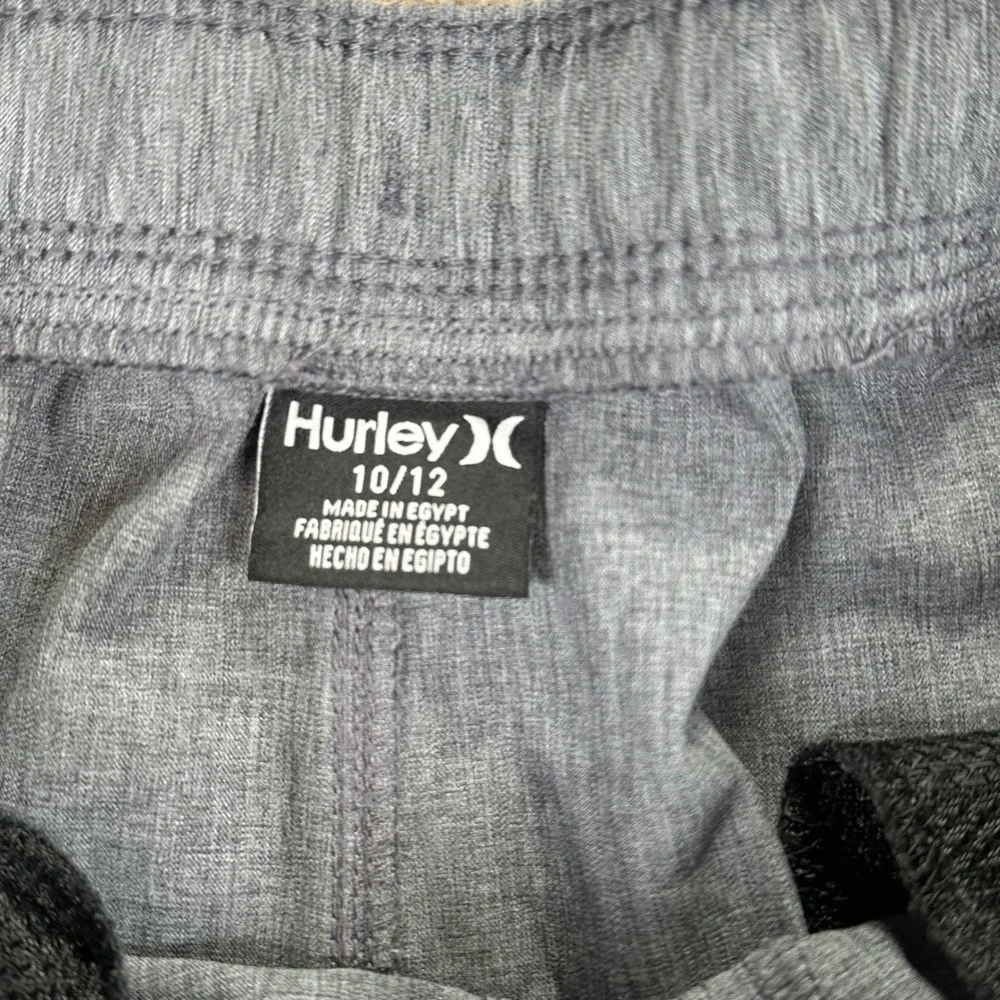 Hurley Kids Youth 10/12‎ Hybrid Shorts Grey Heathered Drawstring Surf Skate